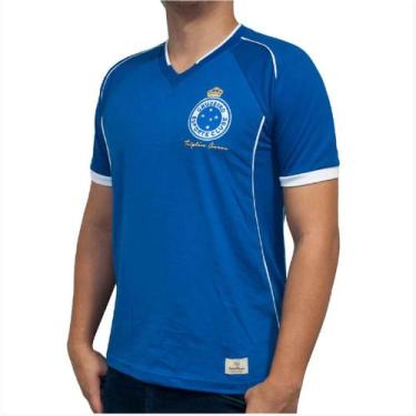 Imagem de Camiseta Retrômania Cruzeiro 2003 Home Triplice Coroa - Masculino, G, 