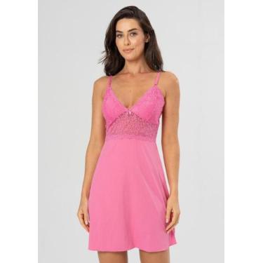 Imagem de Camisola de Microfibra com Bojo Sem bojo - Gimara, M, Luciana