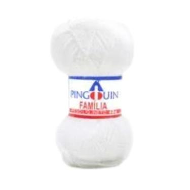 Imagem de Lã Familia Pingouin 40g 100% Acrilico 106m Artesanato Tapete -, branco