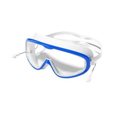 Imagem de Óculos De Natação Para Crianças Com Lente Grande HD À Prova d'Água E A