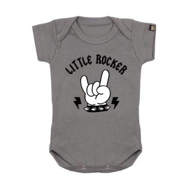 Imagem de Body Bebê Pequeno Rockeiro Cinza - Art Rock, gg