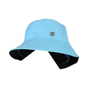 Imagem de Chapéu De Verão Feminino Em Cor Sólida, Versátil, Estilo Pescador, Cha