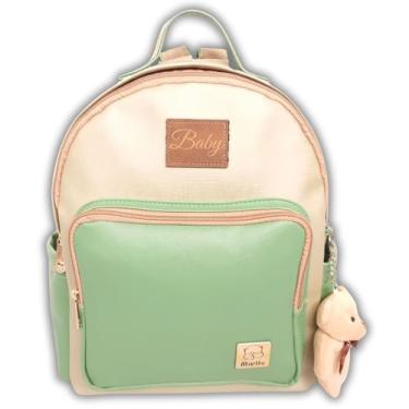 Imagem de Mochila Maternidade Bebe Candy Menina Menino Bolsa Miellu + Ursinho - 