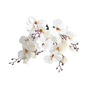 Imagem de Flores Artificiais De Magnólia Para Decoração De Casa, Buquê De Casame