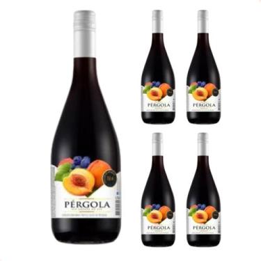 Imagem de Kit com 4 Cooler Pessego Tinto Pergola 750ml Envio Imediato