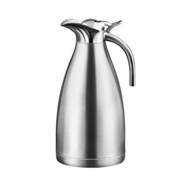 Imagem de Garrafa Térmica Aço Inox Escovado 1,5 Litros Conserva Bebidas Quentes 