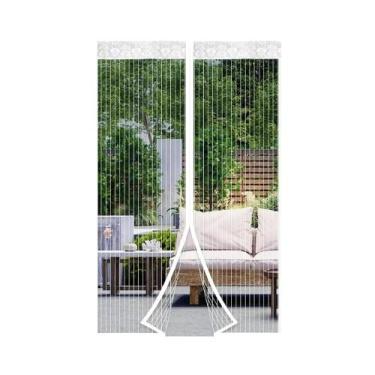 Imagem de Cortina Magnética Para Porta 38x82in Anti-Mosquito Com Fechamento Auto