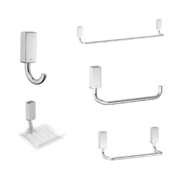 Imagem de Kit Acessórios New Celite One Cromado 5 Peças - Celite