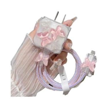 Imagem de Protetor De Carregador Para iPhone 15W 20W, Organizador De Cabos, Kit 