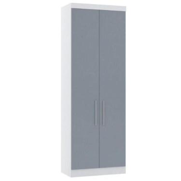 Imagem de Guarda Roupa Modulado 79cm 2 Portas Alpes Luciane Móveis Branco Pf-gre