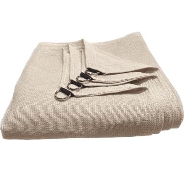 Imagem de Lona Tela Toldo Sombra Garagem Cobertura Pergolado Sombreamento Piscina Shade Jardim 90% Trama Sol Sombrite - Palha - Areia (3X2)