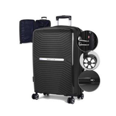 Imagem de Mala Super Luxo Bordo 10kg Com Cadeado TSA Internacional, Polipropilen