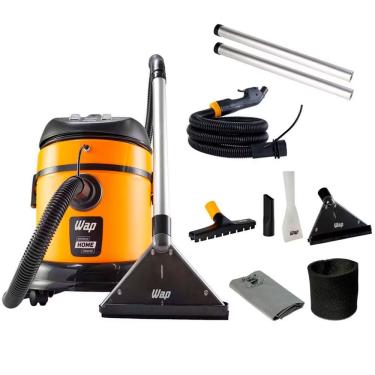 Imagem de Extratora de Carpetes e Estofados Aspirador de Água e Pó Home Cleaner 1600W 20L Amarelo Preto 220V