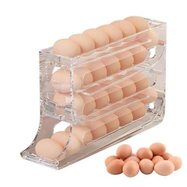 Imagem de Dispensador de Huevos para Refrigerador de 4 Niveles Transparente para