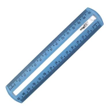 Imagem de Régua 15cm Guia De Leitura Azul 10270143 Regua 15cm Guia De Leitura Az