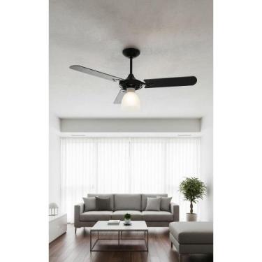 Imagem de Ventilador Teto Preto 130W Silencioso 3 Velocidades 110V - Congratulat