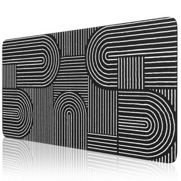Imagem de Alfombrilla de Escritorio iCasso Negra Grande para Ratón 90x40 cm Anti