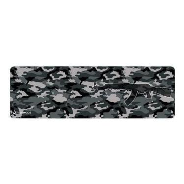 Imagem de Mouse Pad Gamer Rise Mode Ak47 Military Grande Borda Costurada (420x29