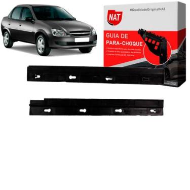Imagem de Suporte Guia Parachoque Corsa Classic 2010 Até 2016 Traseiro - Nat, La