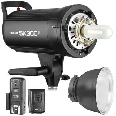 Imagem de Flash Tocha Estúdio Godox Sk300 Ii 110v + Rádio Flash Ct16 + Panela Re