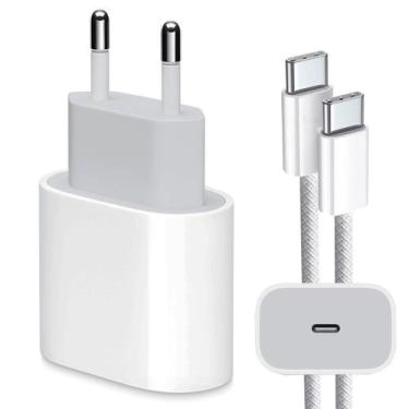 Imagem de Carregador Turbo 20w Com Cabo Tipo C para iPhone15, 15 Pro e Max - Leh