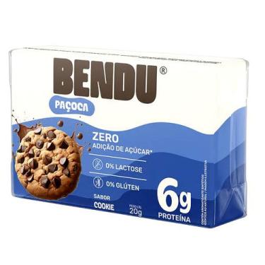 Imagem de Paçoca Proteica de Amendoim Sem Açúcar  Rico em Proteína, Fonte de Fib