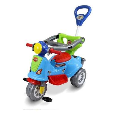 Imagem de Triciclo Infantil Maral Avespa Com Haste E Pedal Motoca Gg