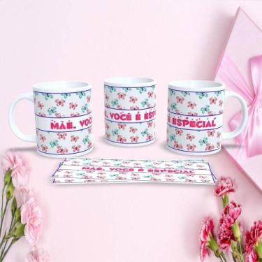 Imagem de Caneca de Porcelana Mães Estampa 105 325 ml Apta para Micro-ondas e La