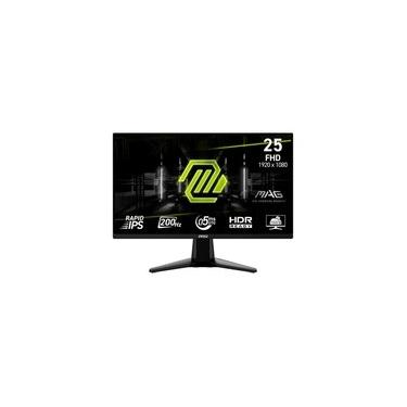 Imagem de Monitor Gamer MSI MAG 25", Full HD, 200Hz, 0.5ms, Rapid IPS, FreeSync Premium, HDR Read...