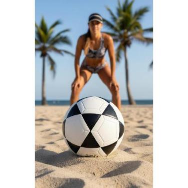 Imagem de Bola Futevôlei Altinha Branco Toque Macio Controle Preciso - Congratul