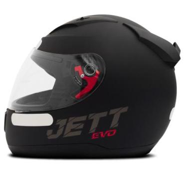Imagem de Capacete Fechado Integral Jett Evo Line Solid Fosco Feminino Masculino