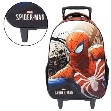 Imagem de Mochila Escolar de Rodinhas Homem Aranha 18" Xeryus