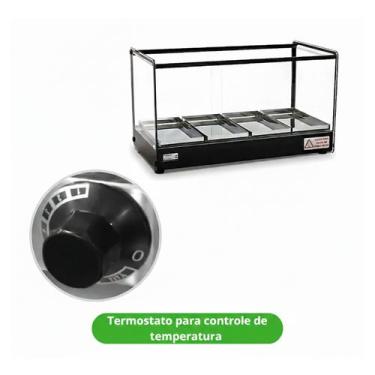 Imagem de Estufa tita evr lp 4b 127v led c/ perfil preto
