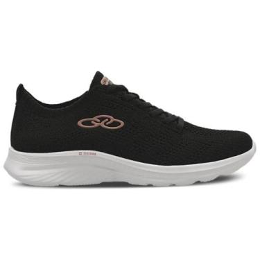 Imagem de Tênis Olympikus Ultraleve 130g Feminino, Preto, Rosa, 38