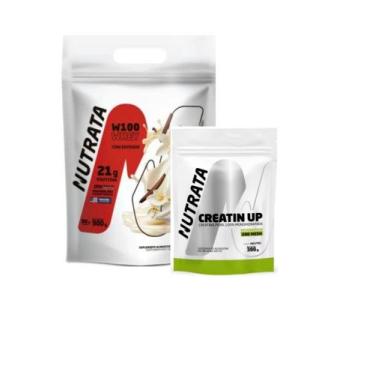 Imagem de KIT W 100 Dulce de leite 900g +Creatina 300g NUTRATA
