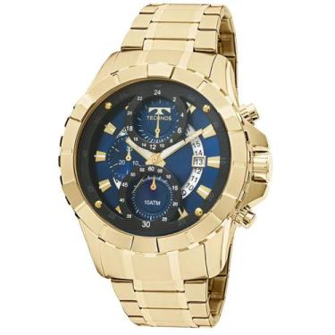Imagem de Relógio Technos Masculino Legacy Js15ems4a Dourado Cor Do Fundo Azul