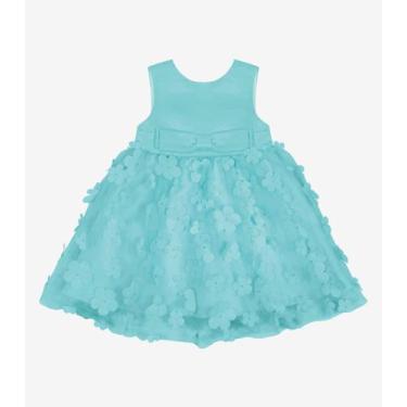Imagem de Vestido Infantil Festa Com Tule Bordado Trick Nick, Verde, 2