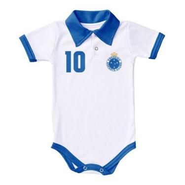 Imagem de Body Cruzeiro Bebe Recem Nascido Branco Ou Rosa Oficial Nota - Branco 