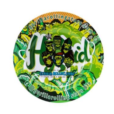 Imagem de Cinzeiro Redondo de Metal Hybrid Verde - Gorilla Rolling Stars
