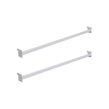 Imagem de Kit 2 Réguas para Gôndola Sa Gôndolas Régua para Gancho Organizador Acessório para Expositor 91cm Branco