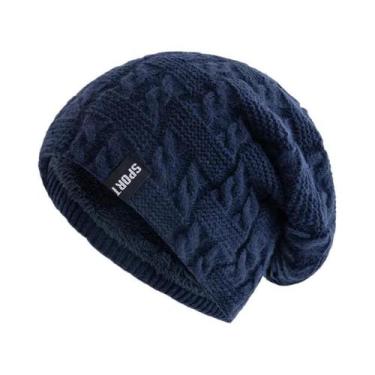 Imagem de Gorro Feminino De Inverno Com Forro De Lã, Quente, Casual, Tricotado, 