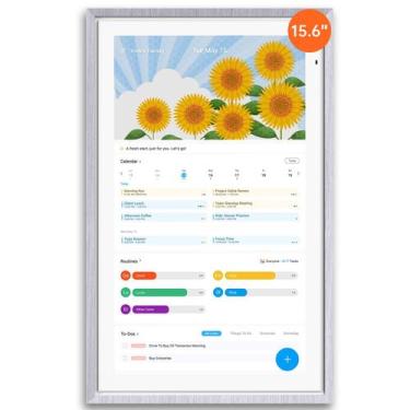 Imagem de Calendário Digital ApoloSign 15,6" Tela Touchscreen Inteligente Madeir