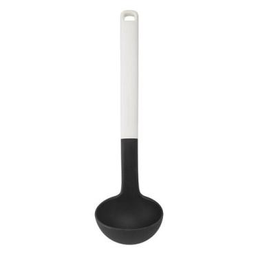 Imagem de Concha Nylon Sopa Caldo Cozinha Pratica Branco KitchenAid