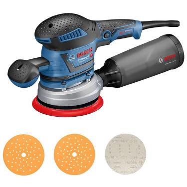 Imagem de Lixadeira Excêntrica GEX 40-150 400W com Acessórios e Prato Multifuros 110V Bosch