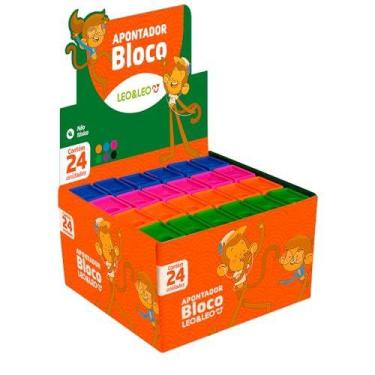 Imagem de Apontador Com Deposito Bloco 6Cm Cores Sortidas - LEONORA