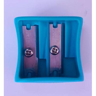 Imagem de Apontador Escolar Sem Depósito Vivo 2 Furos Tubo X - Maped, AZUL