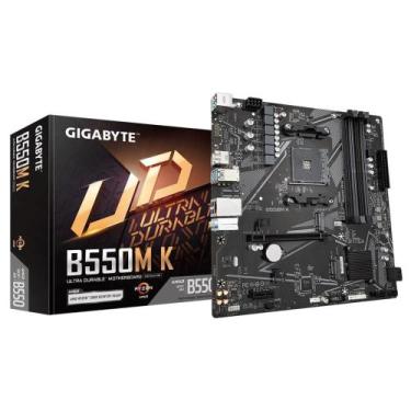 Imagem de Placa-Mãe Gigabyte B550M K: Micro ATX, Socket AM4, DDR4 e PCIe 4.0