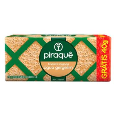 Imagem de Biscoito Salgado Água e Gergelim Piraquê 240g