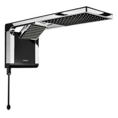 Imagem de Chuveiro Acqua Duo 7800w Ultra Preto/cromado Lorenzetti Ef, 220V