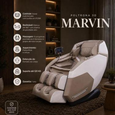 Imagem de Poltrona de Massagem Elétrica 3D Marvin Reclinação Gravidade Zero Tela